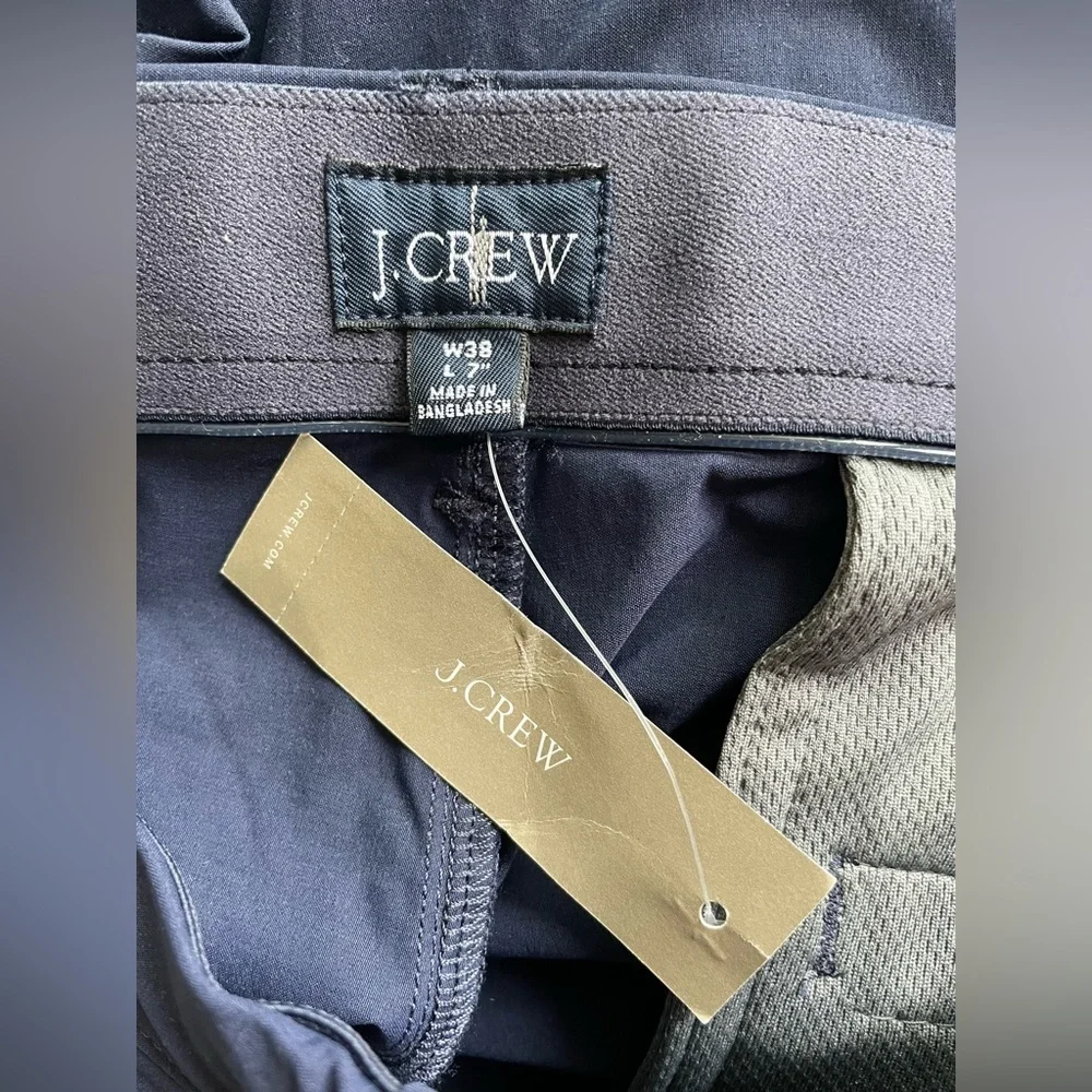 New J.Crew Men Blue Tech Shorts Size 38